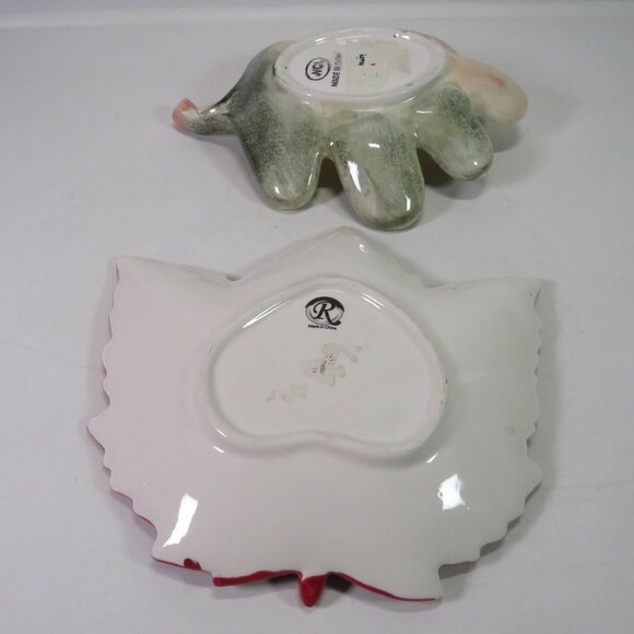 Ceramic (2) Leaf Plates - Picture 2 of 10